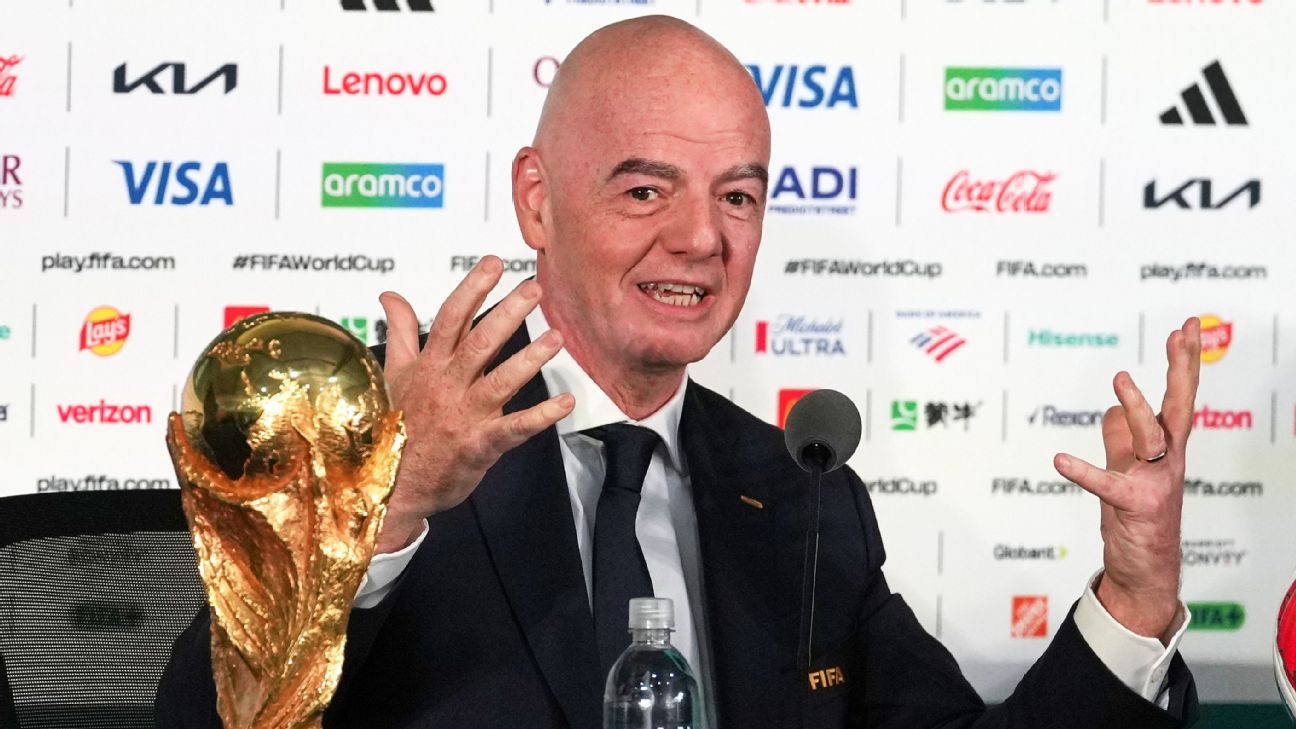 因凡蒂诺谈世界杯签证与票价：FIFA应“冷静应对”